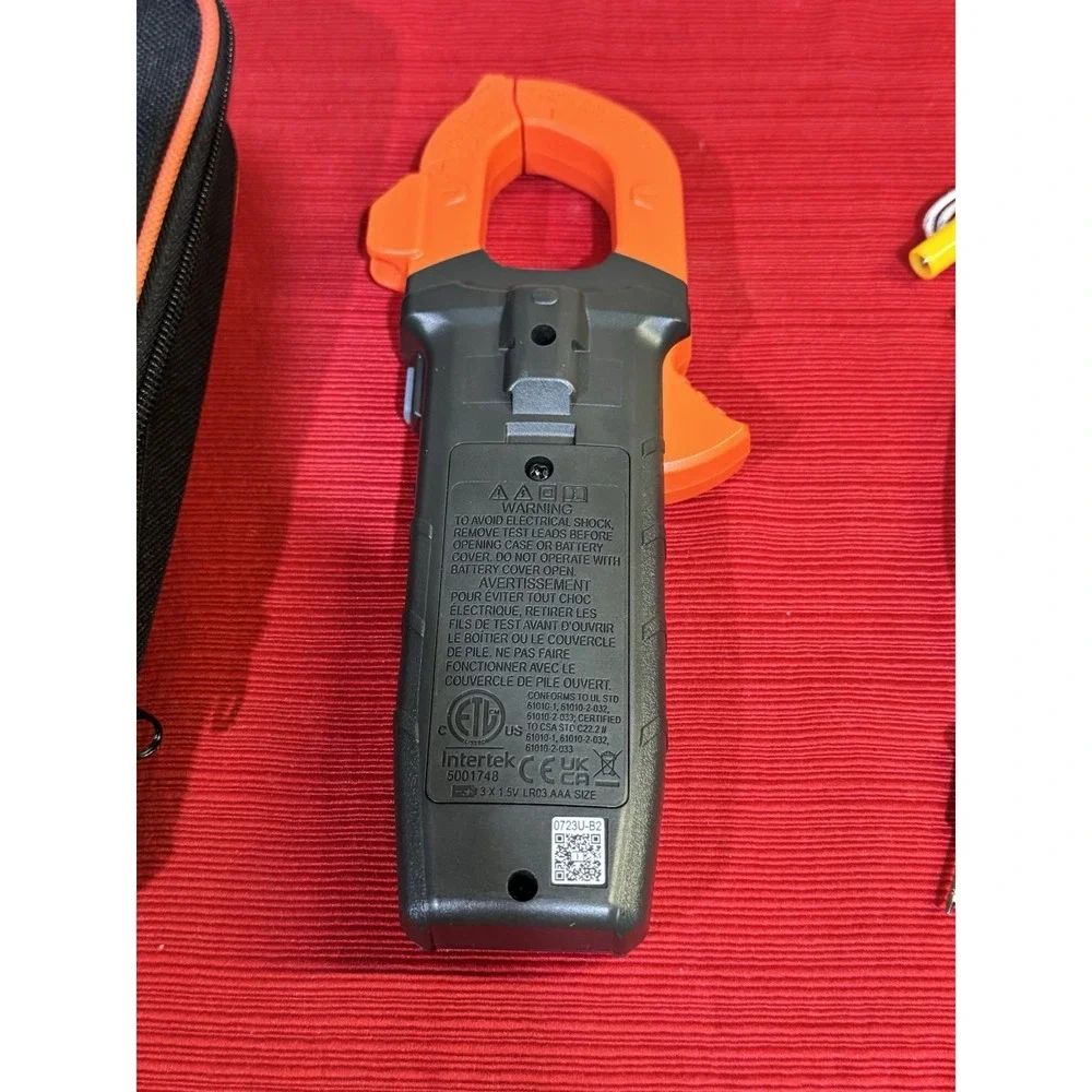Klein Tools CL320 True RMS Clamp Meter 400A 600V CAT III NCV Temp Leads